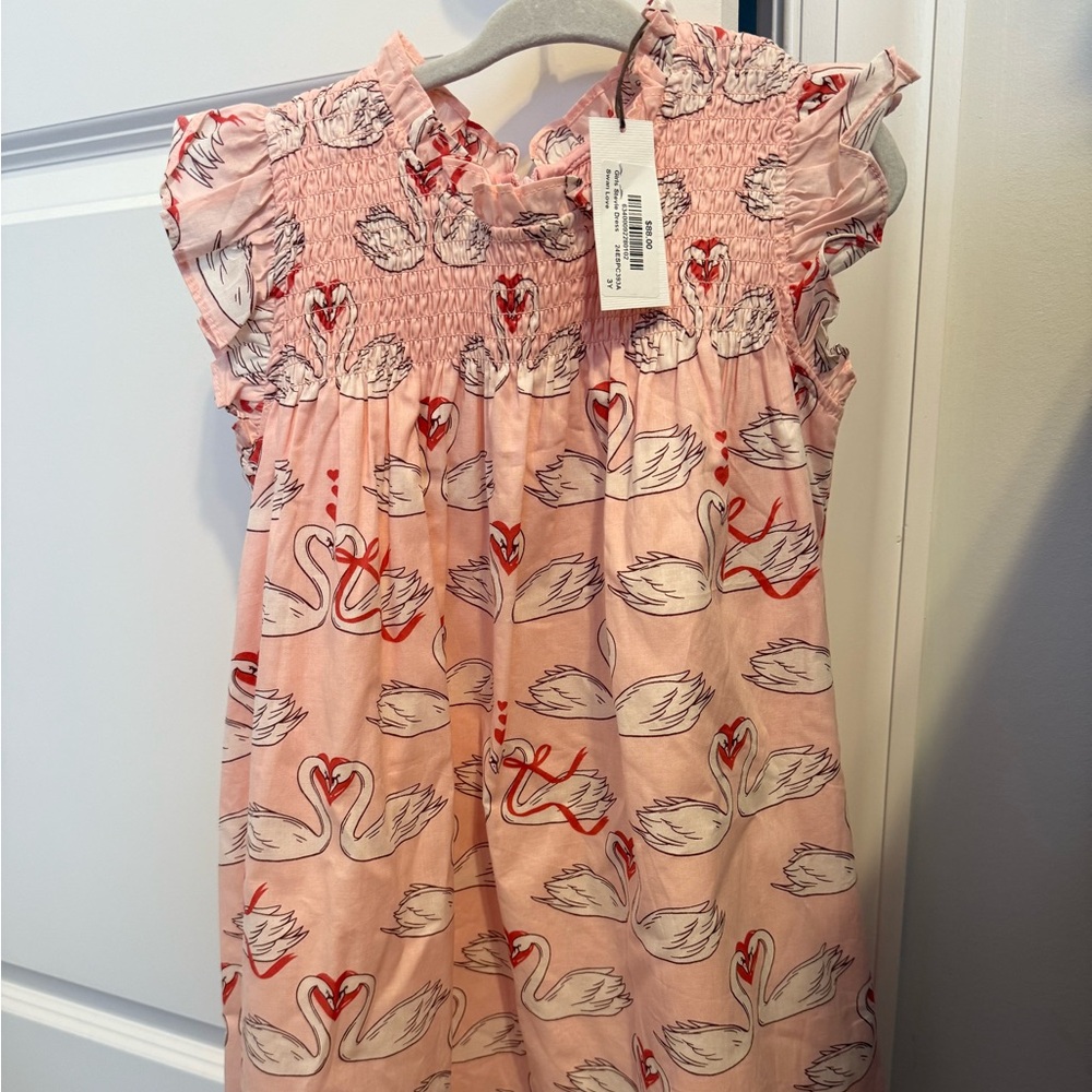 NWT 3T Pink Chicken Swan Dress